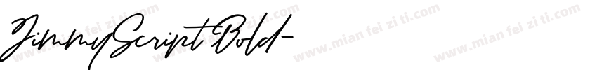 JimmyScript Bold字体转换